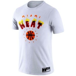 Miami Heat X Filip Pagowski Men's Nba T-shirt In White